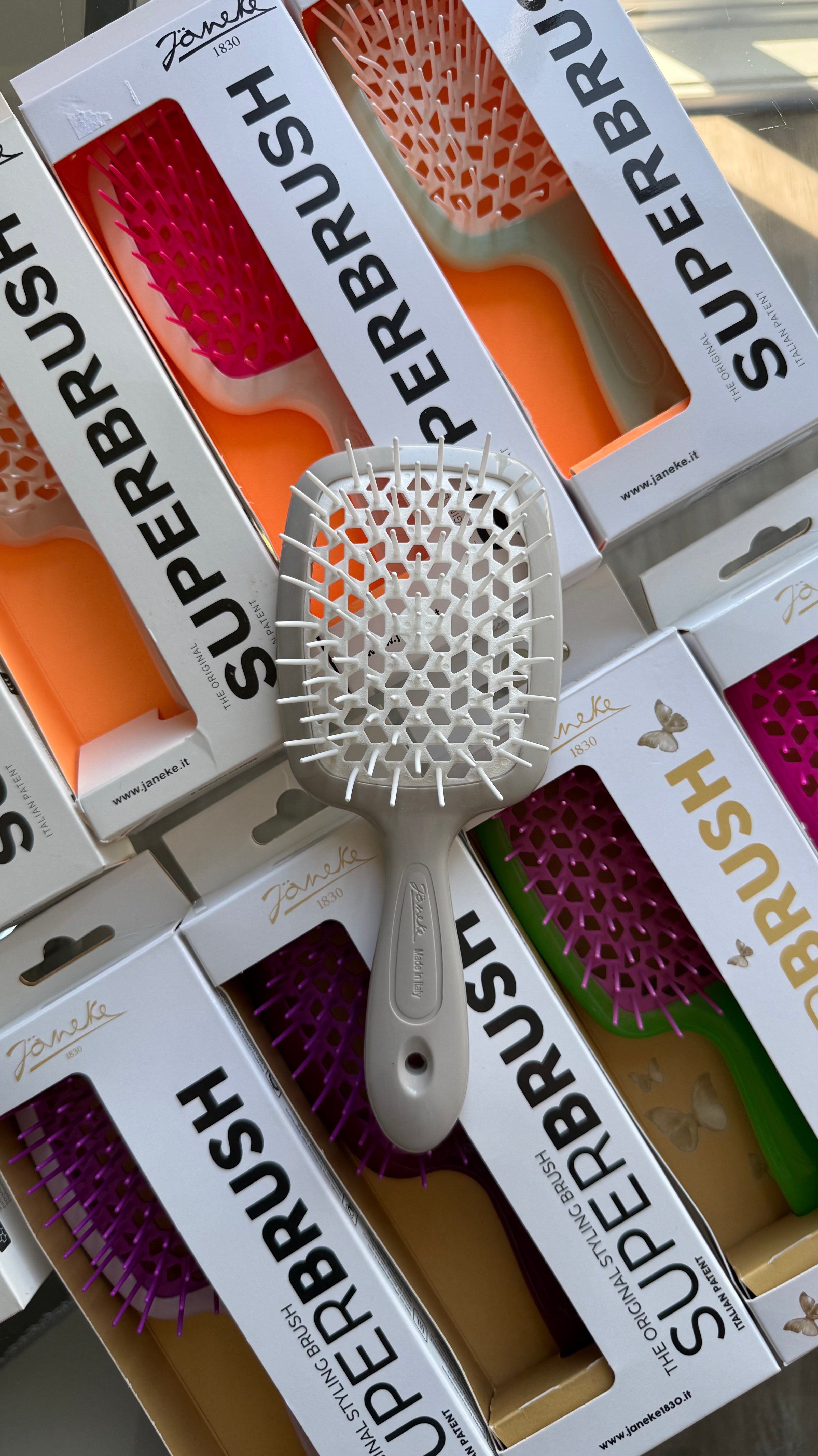 Janeke SuperBrush Grey White